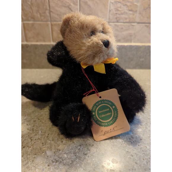 Boyds Bears Puck Black Cat Costume Archive Collection Articulated Arms & Legs 10 - Picture 1 of 8